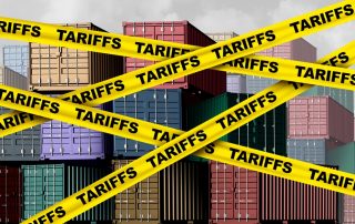 tariffs affect freight operations concept