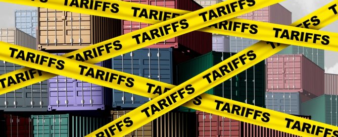 tariffs affect freight operations concept