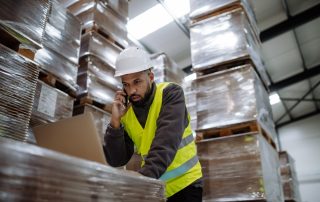 Warehouseman Checking Delivery