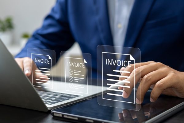 E-invoice And Digital Billing Concept